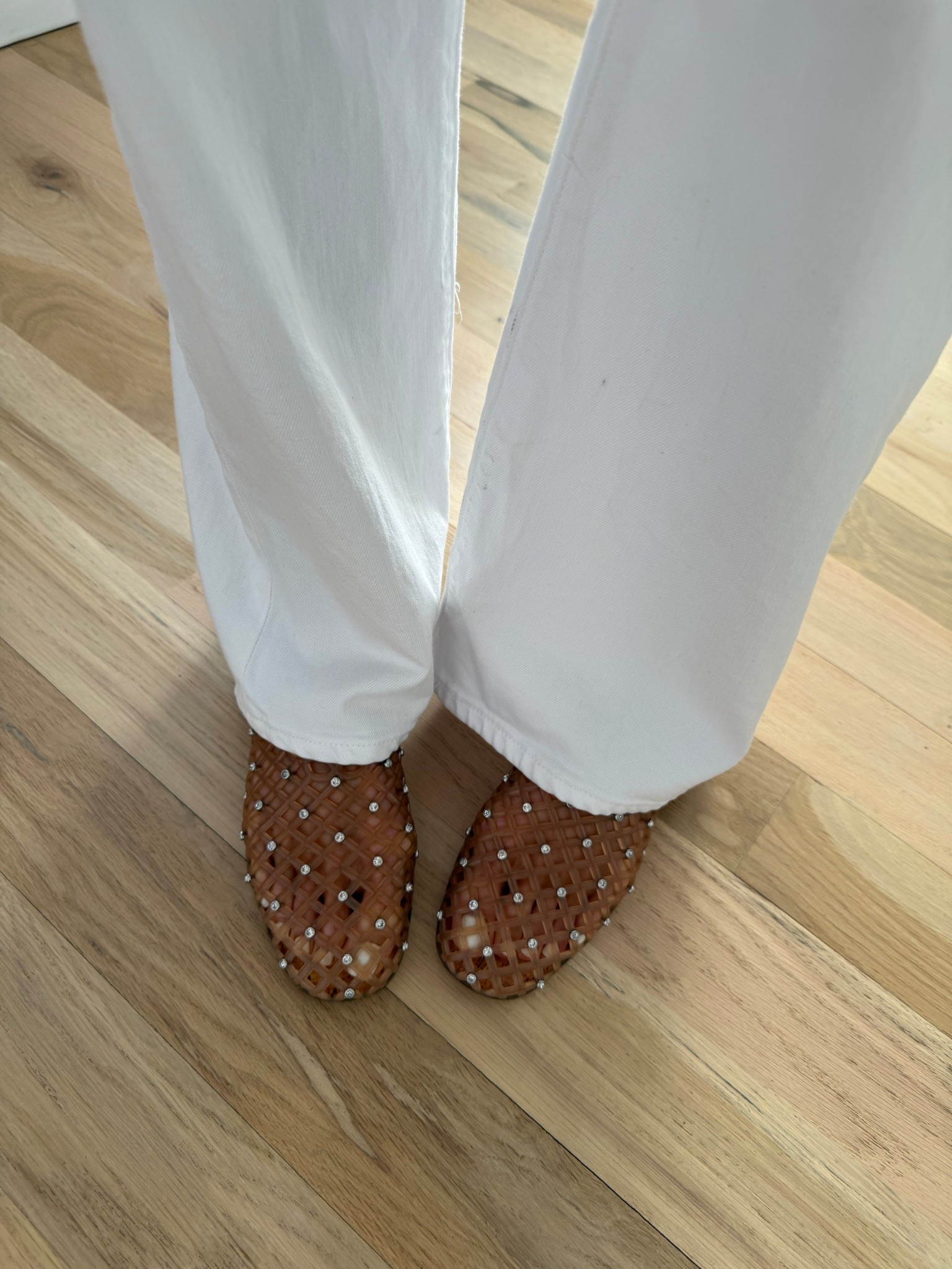 Obsessed with these caged jelly rhinestone flats for spring 

#LTKSaleAlert #LTKPetite