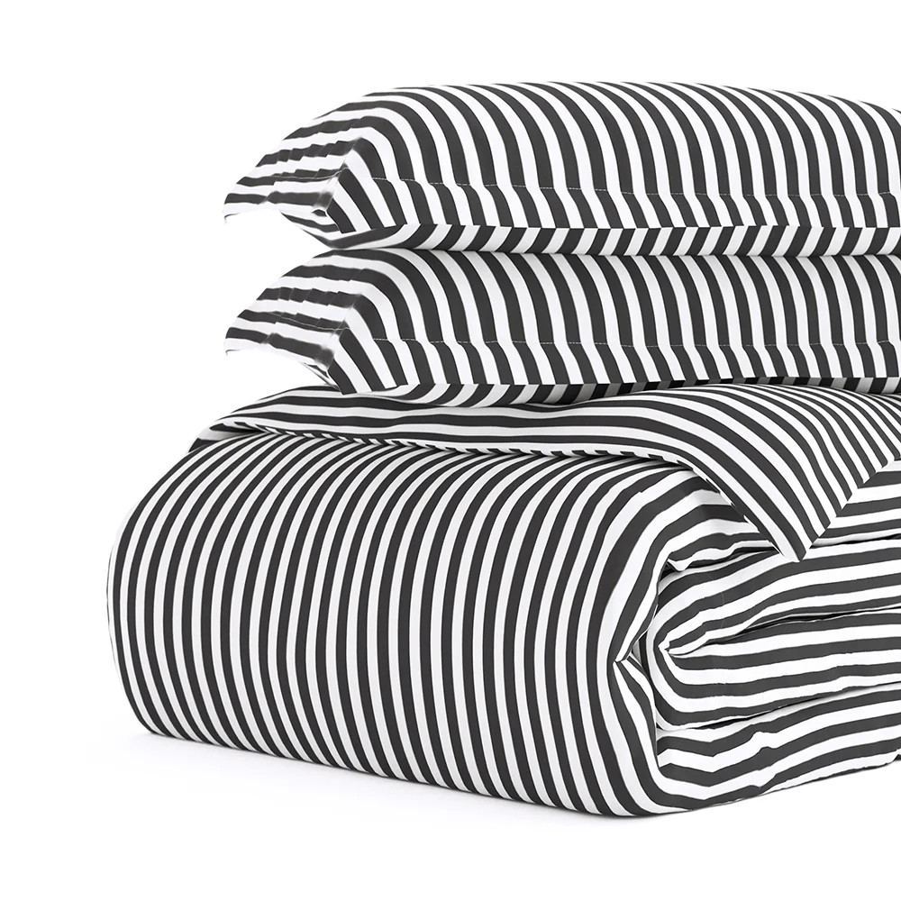 Ribbon Patterned 3-Piece Duvet Cover Set - Linens and Hutch | Linens and Hutch