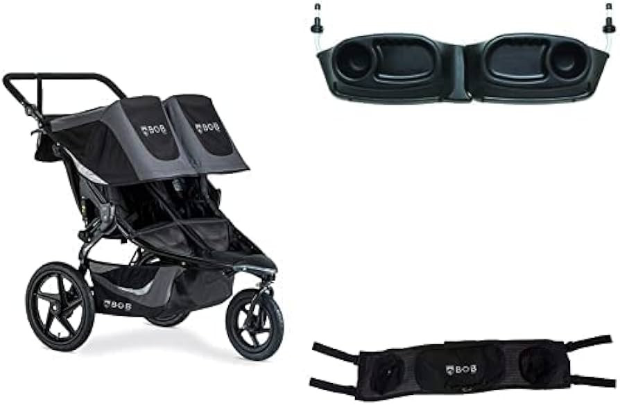 BOB Gear Bundle, Revolution Flex 3.0 Duallie Double Jogging Stroller, Graphite Black + BOB Gear S... | Amazon (US)