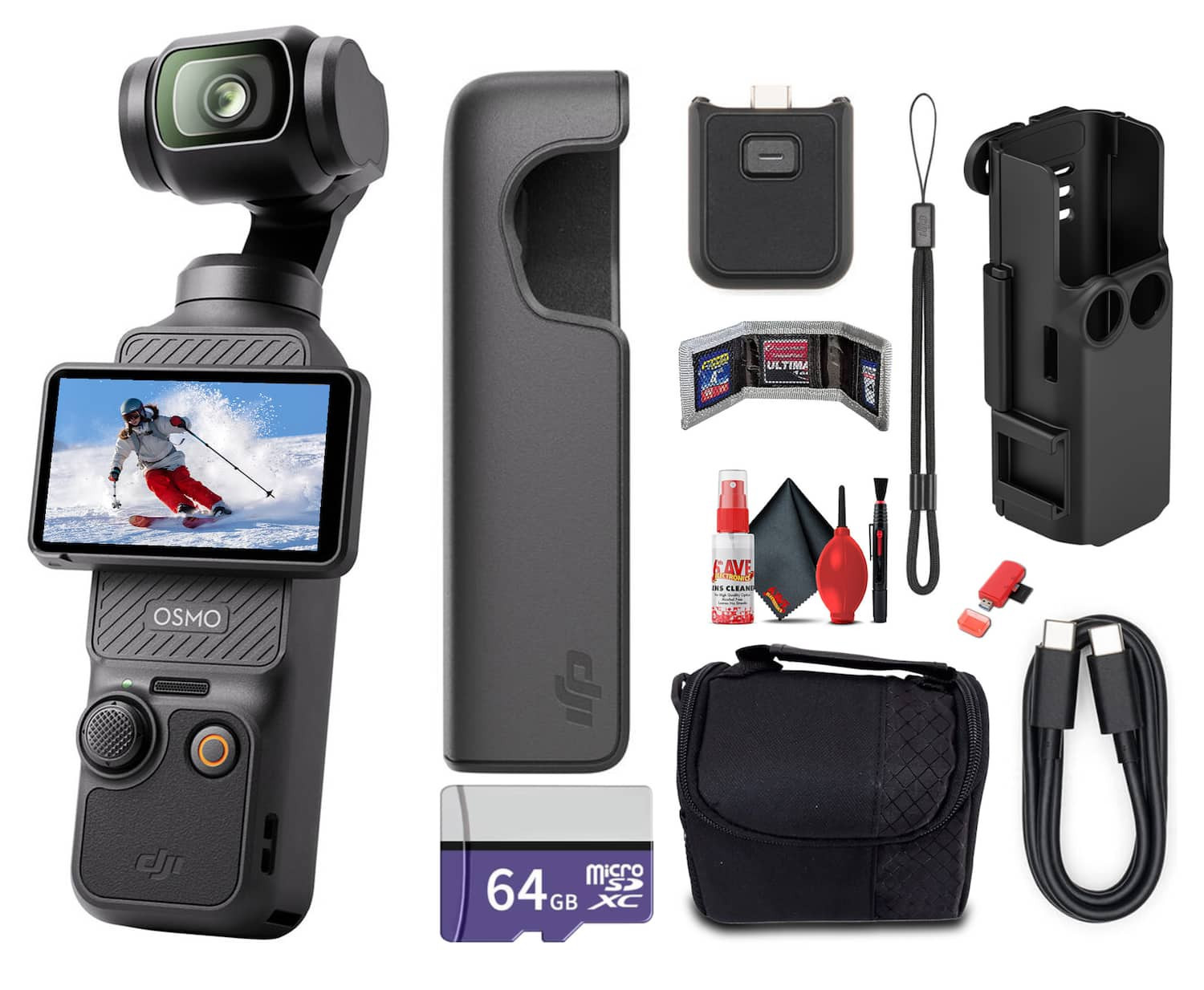 DJI - Osmo Pocket 3 Gimbal Camera | 4K60, 1-Inch Sensor, Touchscreen, ActiveTrack - Bundle | Best Buy U.S.