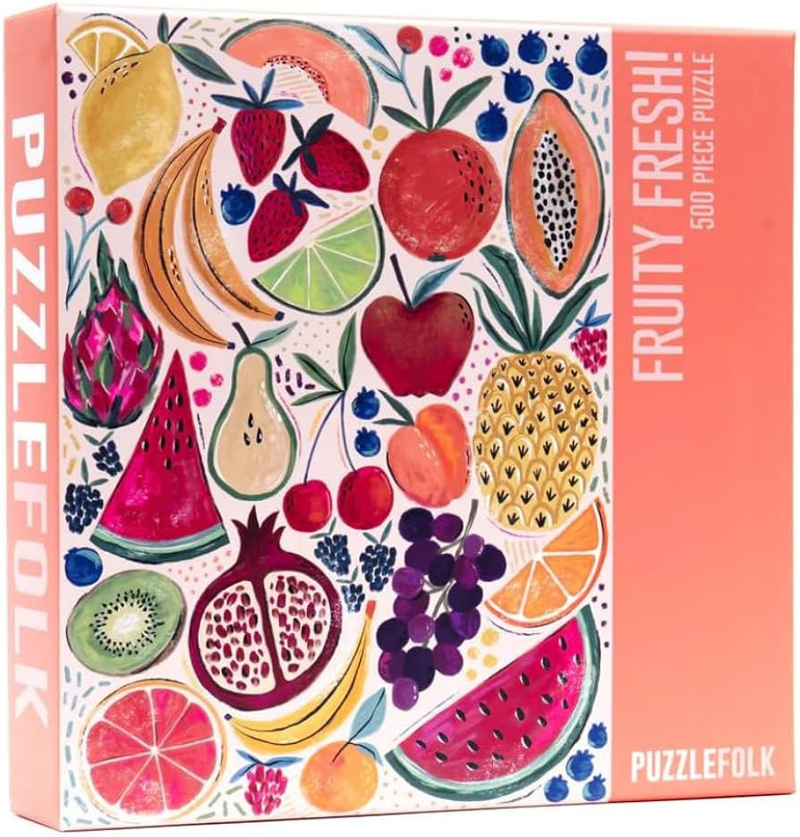 Fruity Fresh 500 Piece Puzzle Featuring Fun Vibrant Artwork for frutis from Around The World | Amazon (US)