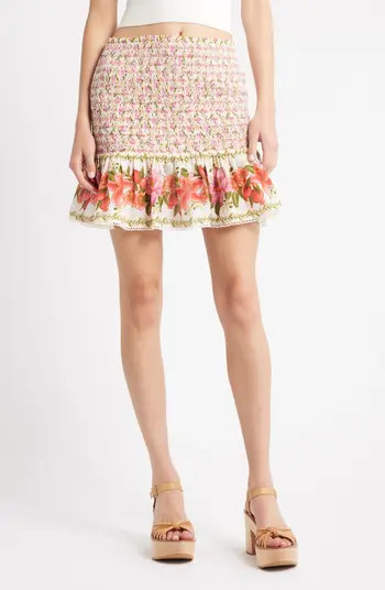 Floral Print Miniskirt | Nordstrom