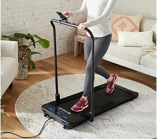 FITNATION Slimline Pro Walking Treadmill with App | QVC
