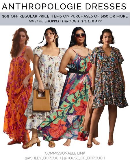 LTK SALE ALERT! Anthropologie has some super cute plus size dresses perfect for spring and summer occasions! Don't forget, to get the LTK Sale price, you have to shop through the app! 

#LTKSale #LTKSeasonal #LTKcurves
