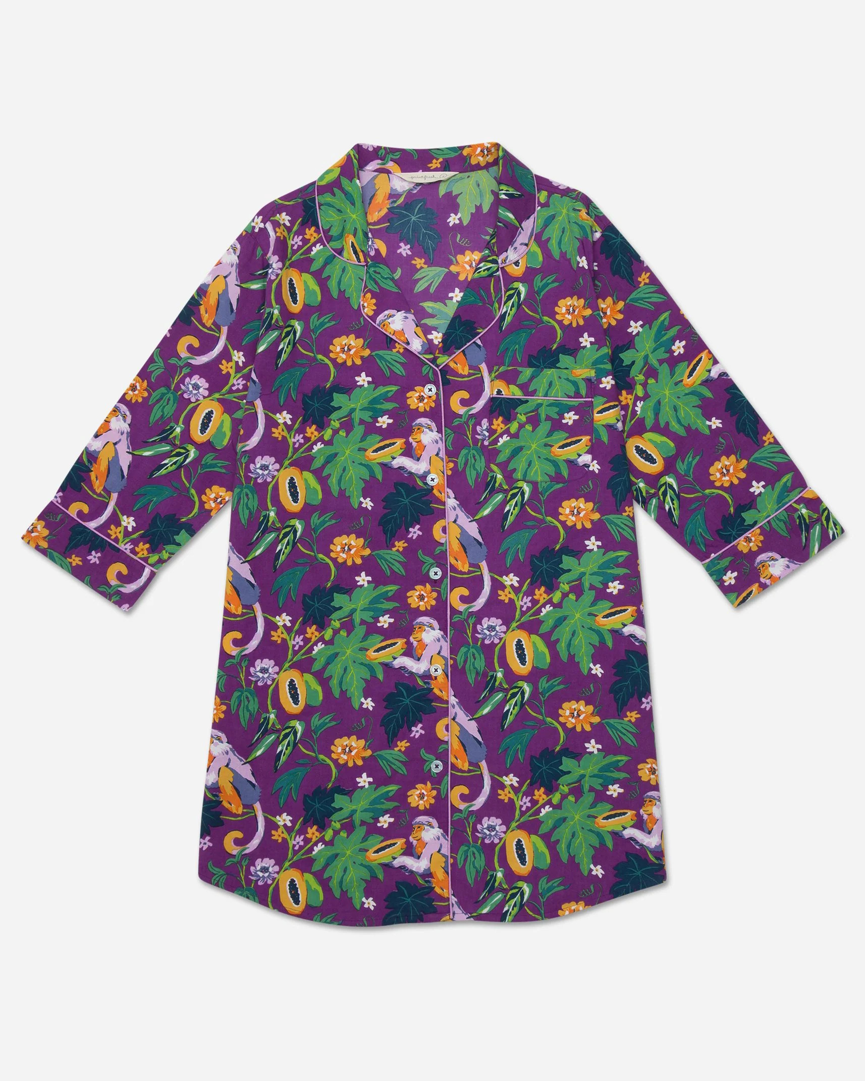 Papaya Paradise - Sleep Shirt - Violet | Printfresh