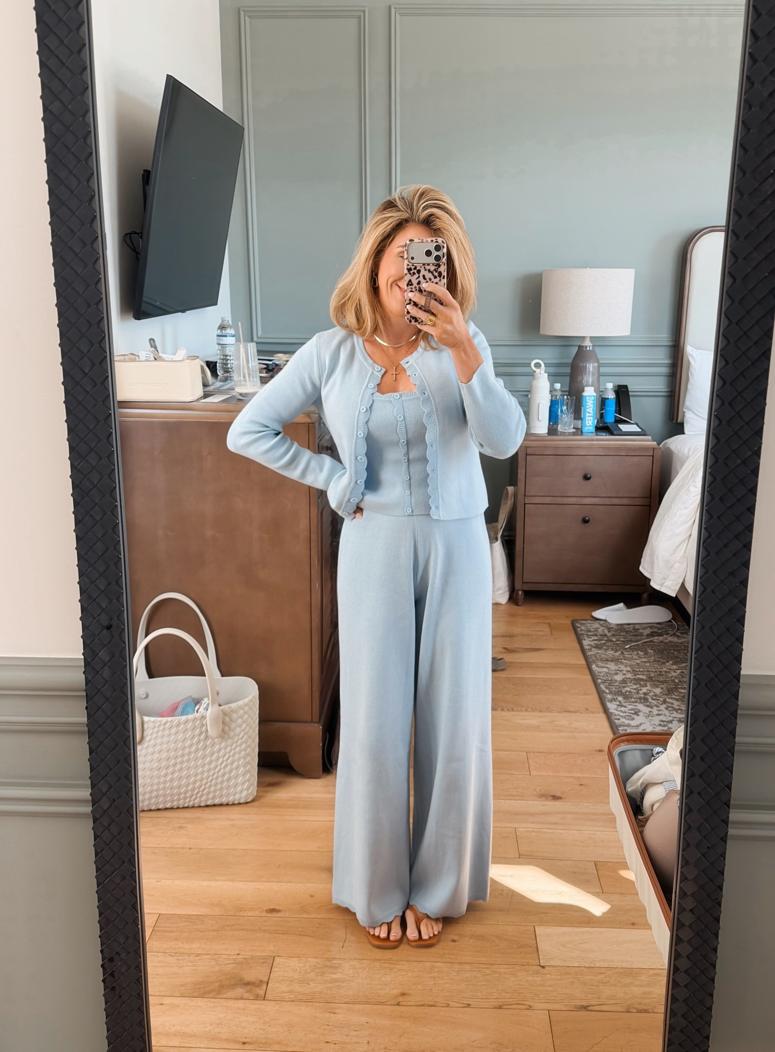 Such a nice weight to these baby blue knit pieces. The scallop edges are darling.🩵(Use code: January at checkout on orders of $70+ to save!)

Fall outfits women over 50, cardigan, fall sweaters, fall sweater pants, knit pants, scallops, matching pants set

#LTKdayinmylife #LTKgrwm #LTKootd