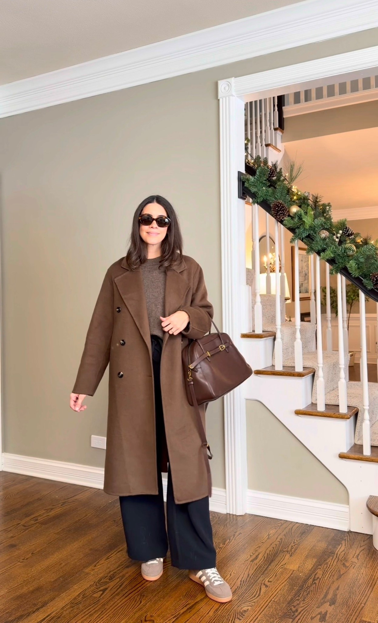 Elevated winter casual outfit with tailored pants cashmere sweater and coat
Pants are TTS - I’m wearing a small/regular (I’m 5’6”)
Coat size Small
Cashmere sweater size small 

#LTKFindsUnder100 #LTKSeasonal #LTKSaleAlert