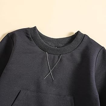 USKIDKK Newborn Baby Boy Girl Clothes Long Sleeve Sweatshirts Tops + Long Pants Solid Color Fall ... | Amazon (US)