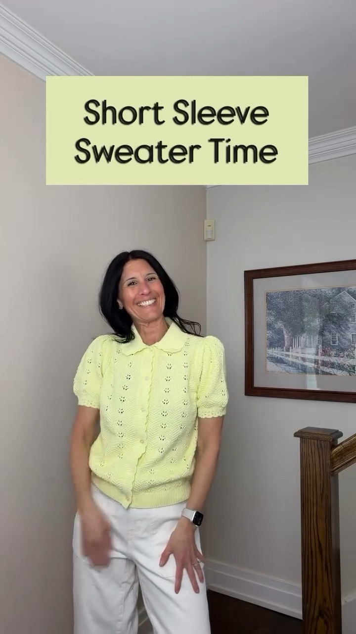 Short Sleeve Sweater Time!! I think?! Cold mornings and warmer afternoons! Well here is to hoping! Love these finds at Walmart ! Can’t say enough about the barrel jeans I’m sporting too! 

#LTKdayinmylife #LTKmomlife #LTKPetite