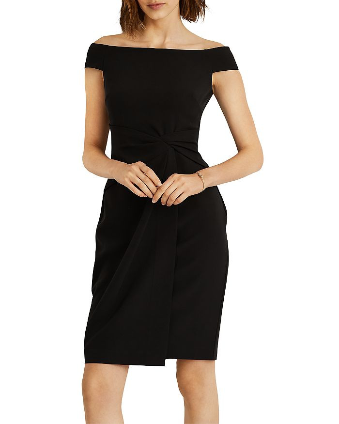 Crepe Off the Shoulder Cocktail Dress | Bloomingdale's (US)