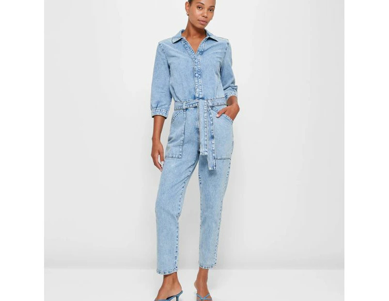 Target Washed Denim Boiler Suit - Blue | Catch.com.au
