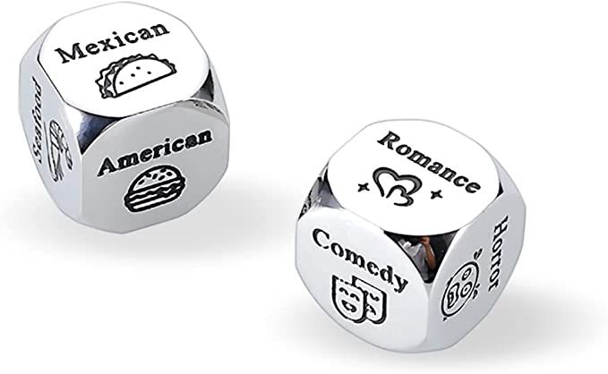 11th Anniversary Steel Gifts for Husband Wife Couple Date Night Ideas Decider Dice Christmas Birt... | Amazon (US)