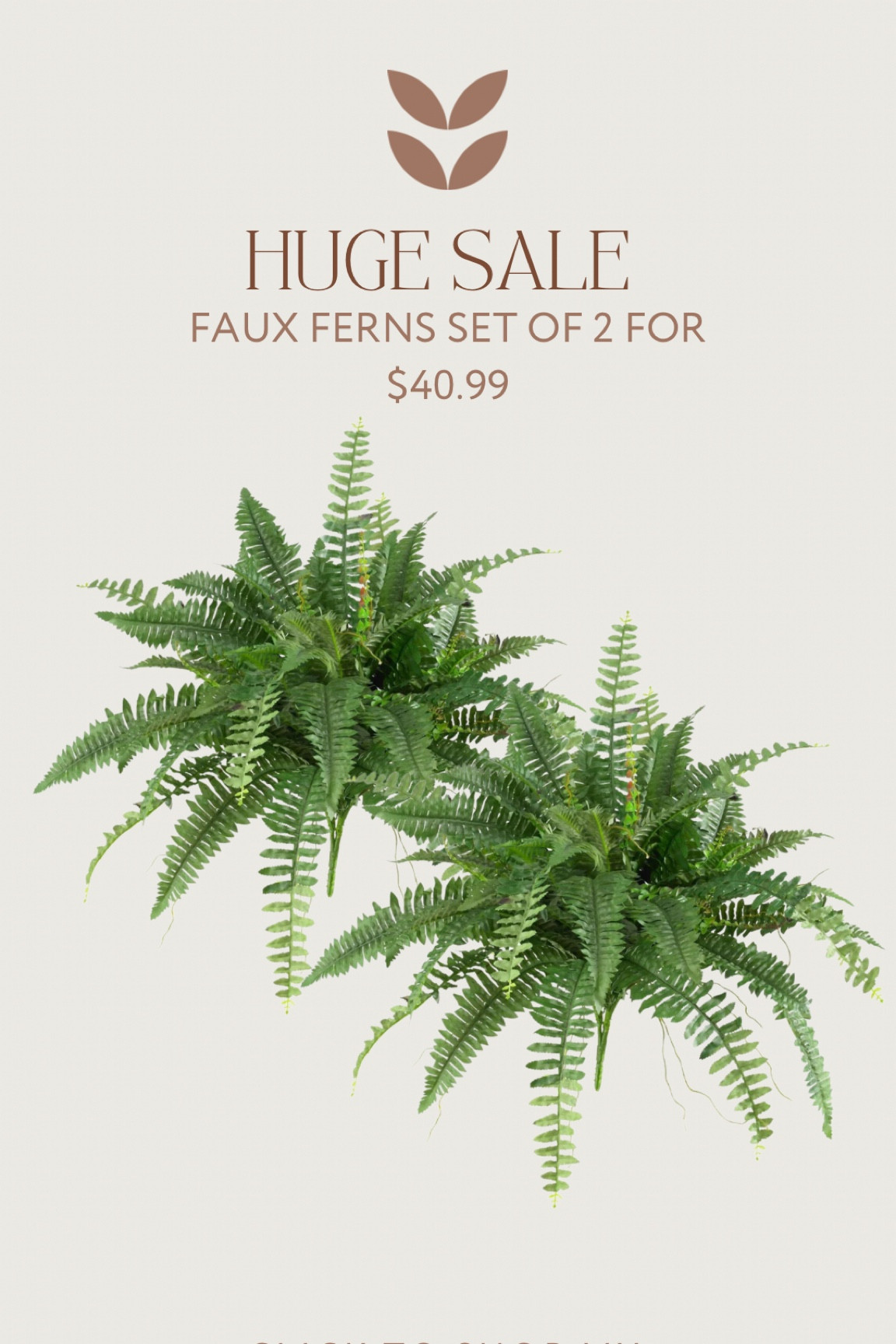 Faux ferns 

#LTKxNSale #LTKFind #LTKhome