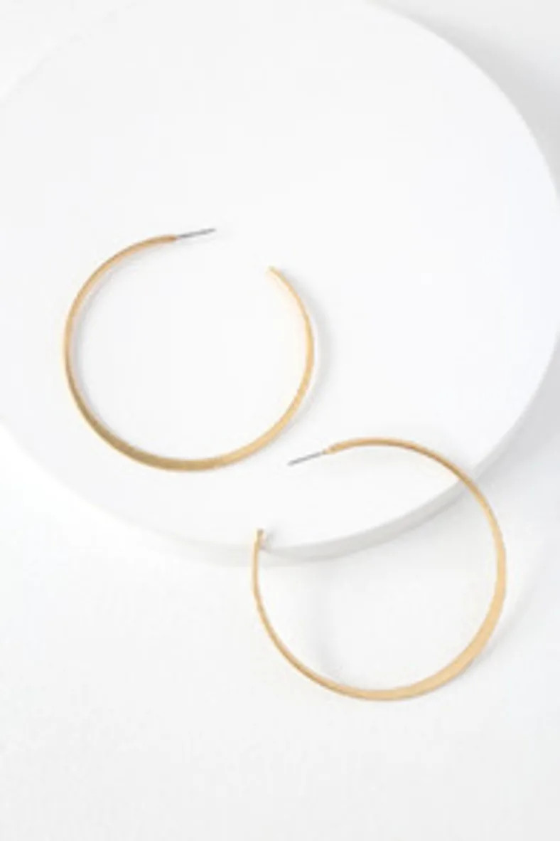 Alter Ego Gold Hoop Earrings | Lulus (US)