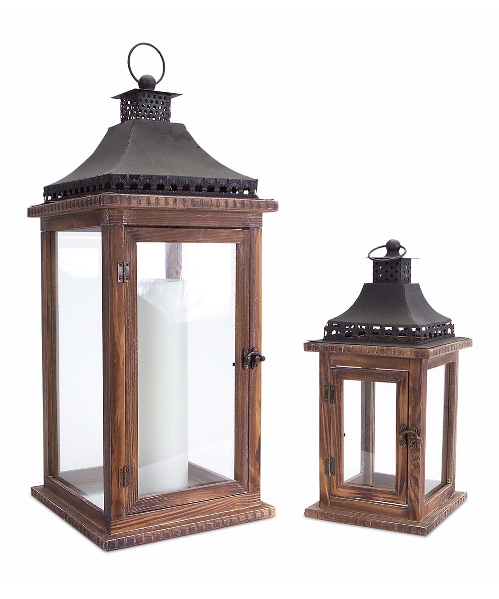 Wood Lantern Set | zulily