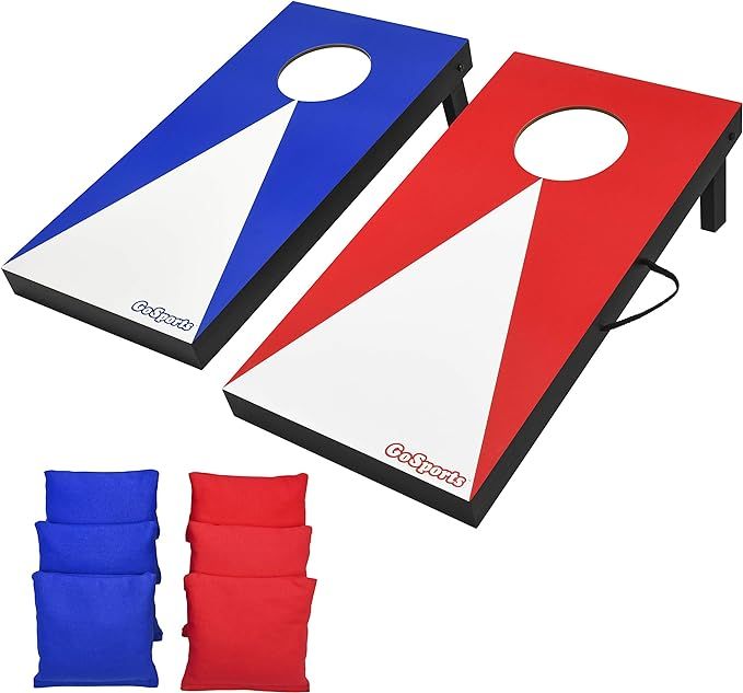 GoSports Portable Size Cornhole Game Set with 6 Bean Bags - Great for Indoor & Outdoor Play (Choo... | Amazon (US)