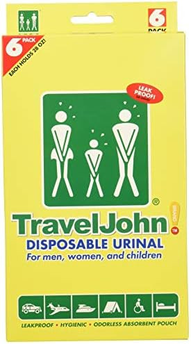 TravelJohn-Disposable Urinal (6 Pack) | Amazon (US)