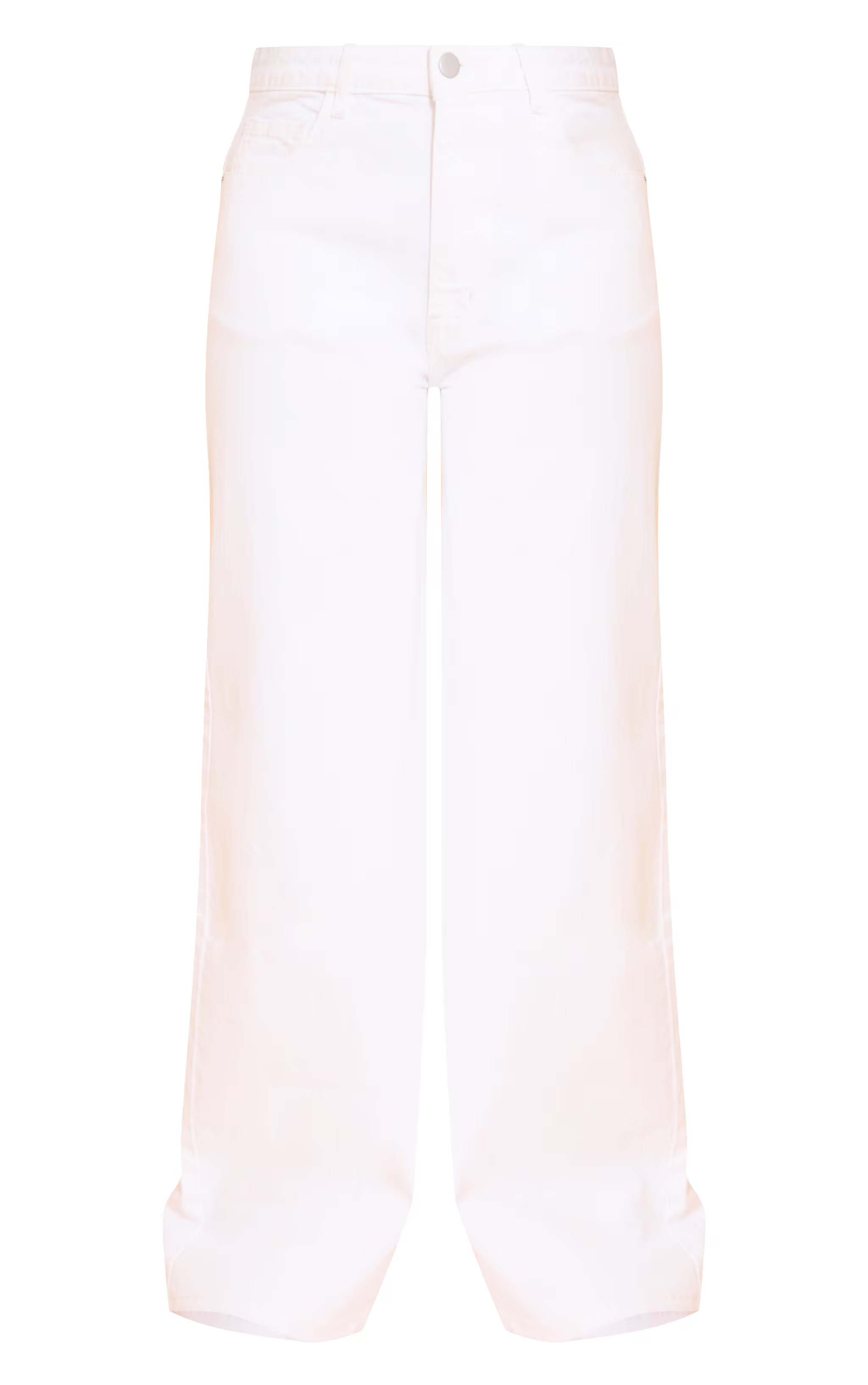 White Mid Rise Straight Leg Jean | PrettyLittleThing US