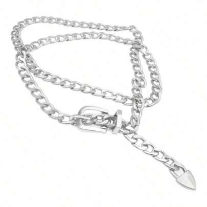 Cinto Feminino Corrente dourado prateado Festa Casual | SHEIN