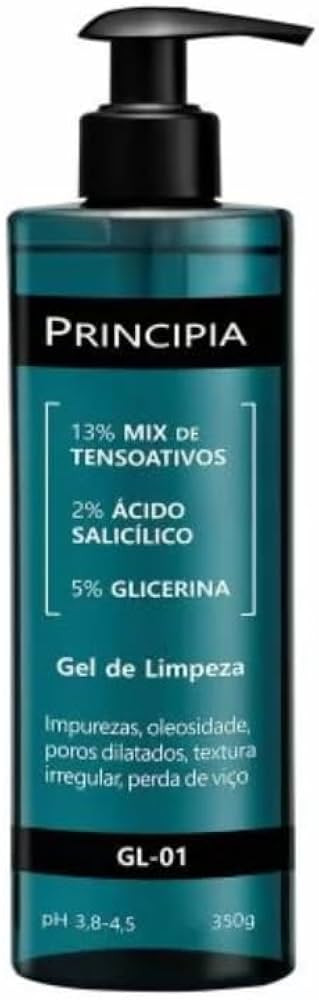 Gel de Limpeza Principia 2% Ácido Salicílico + 5% Glicerina com 350g | Amazon (BR)