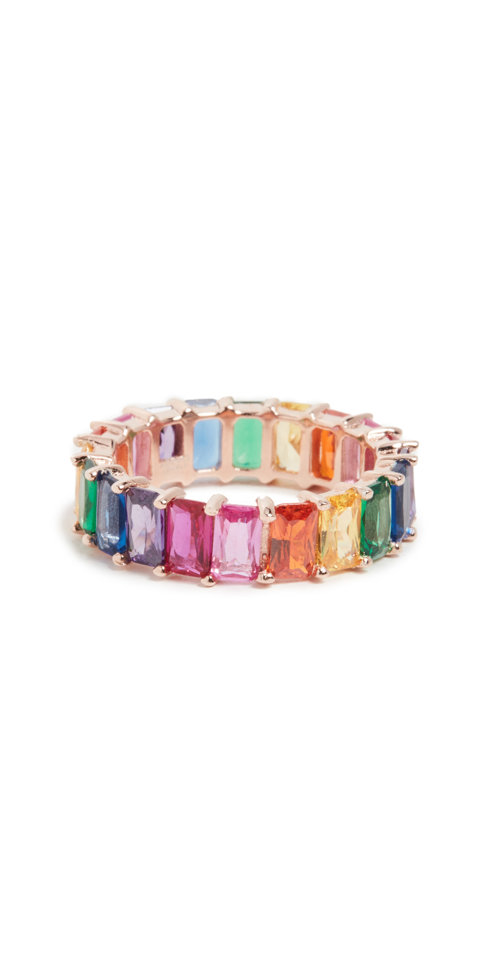 Adina's Jewels Rainbow Baguette Ring | Shopbop