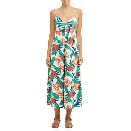 Juniors' Tropical Jumpsuit | Walmart (US)