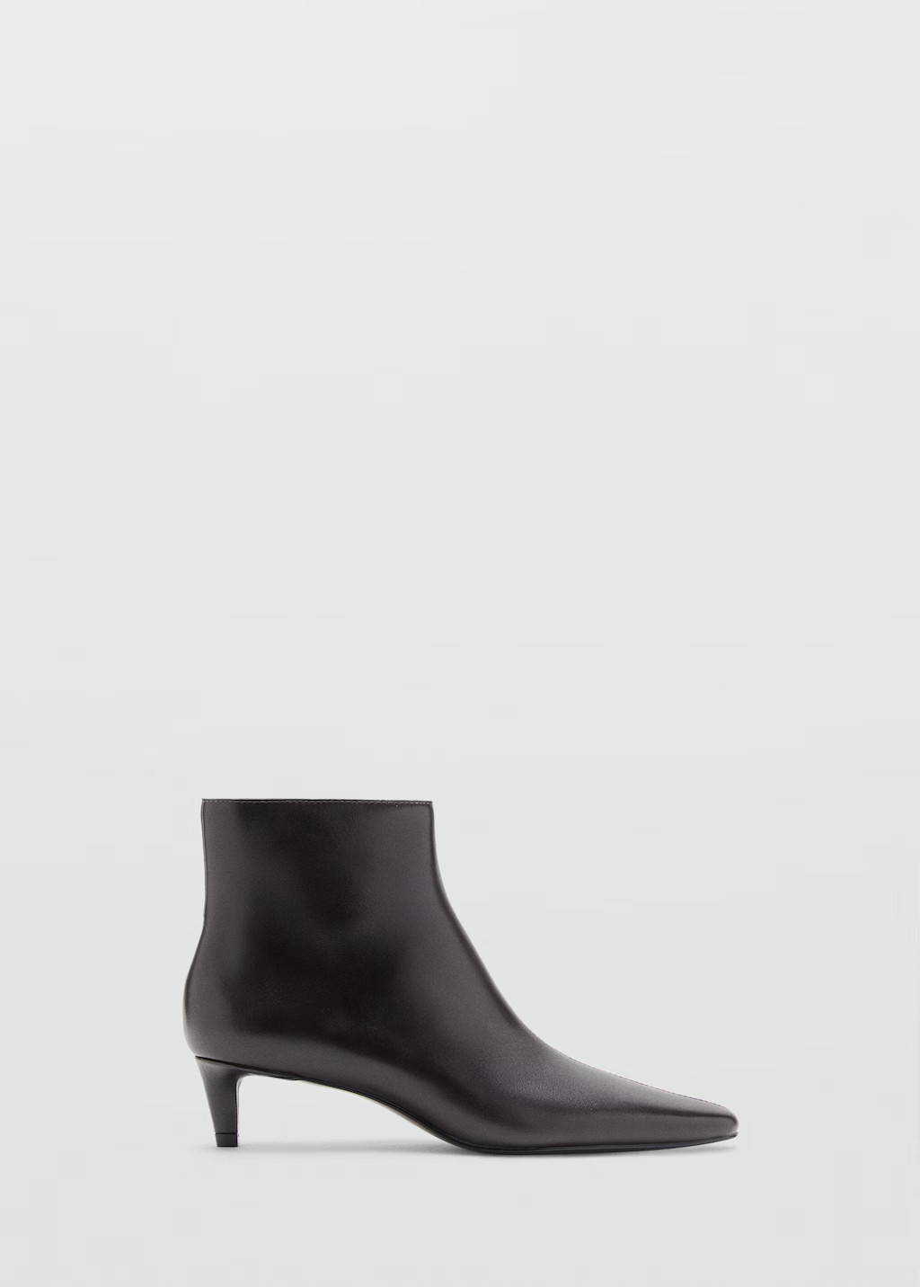 Leather boots with kitten heels - Women | MANGO United Kingdom | MANGO (UK)