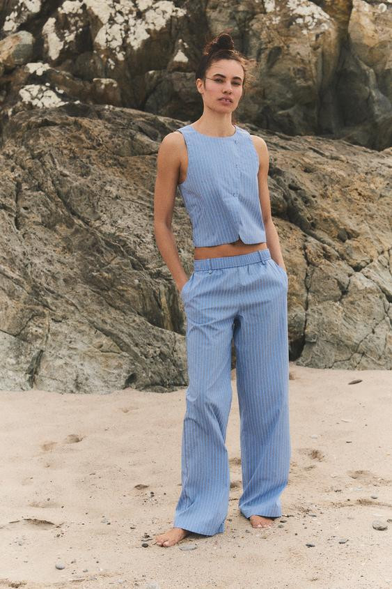 STRIPED PAJAMA PANTS | Zara US