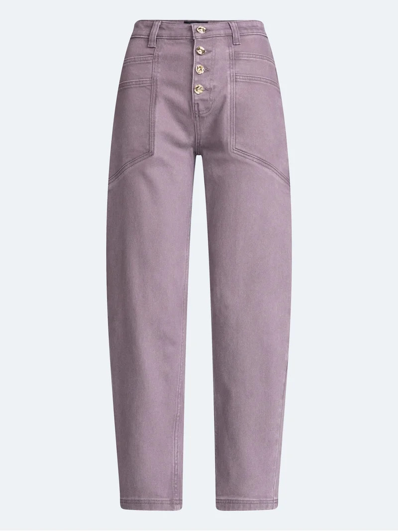 Scoop Women's and Women's Plus High Rise Tapered Leg Pants, 30'' Inseam, Sizes 0-28W | Walmart (US)
