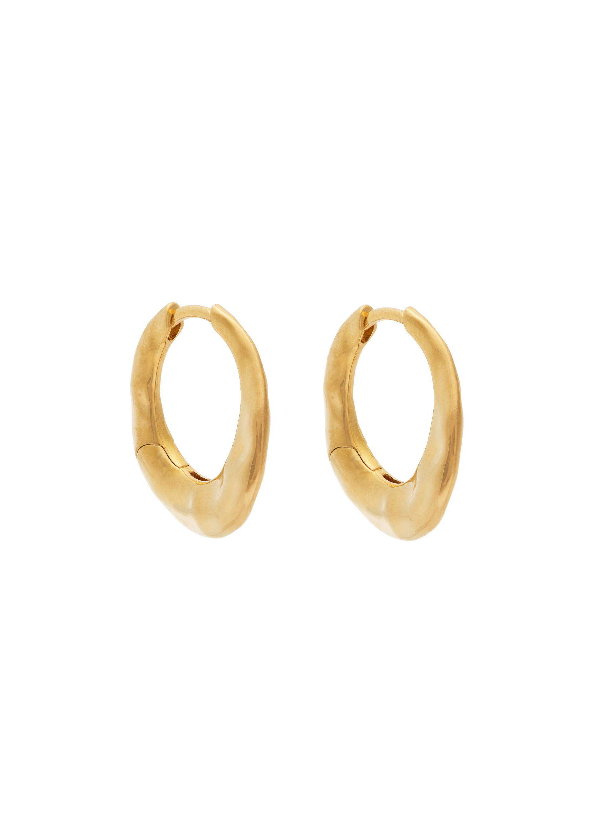 Daija small 14kt gold vermeil hoop earrings | Harvey Nichols