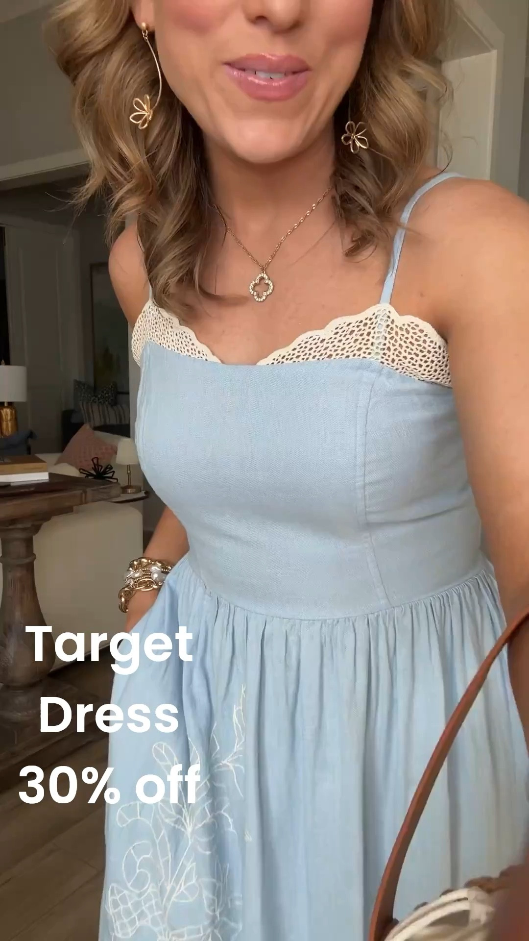This dress is giving high-end boutique vibes but it’s actually Target and 30% off right now 🤍 The embroidery detail, the flowy fit, the soft blue color… it’s SO pretty for spring and vacation.

Perfect for beach trips, Easter, family photos, or just when you want something cute but comfortable. Target is really doing so good with their spring fashion this year!

Such an easy throw-on dress that looks way more expensive than it is.

#targetstyle #targetdress #targetfashion #targetfinds #springdress #maxidress #vacationoutfit #easteroutfit #affordablefashion #targetnewarrivals #budgetstyle #coastalstyle #springfashion #targetsale #styleforless


#LTKSaleAlert #LTKootd #LTKPetite