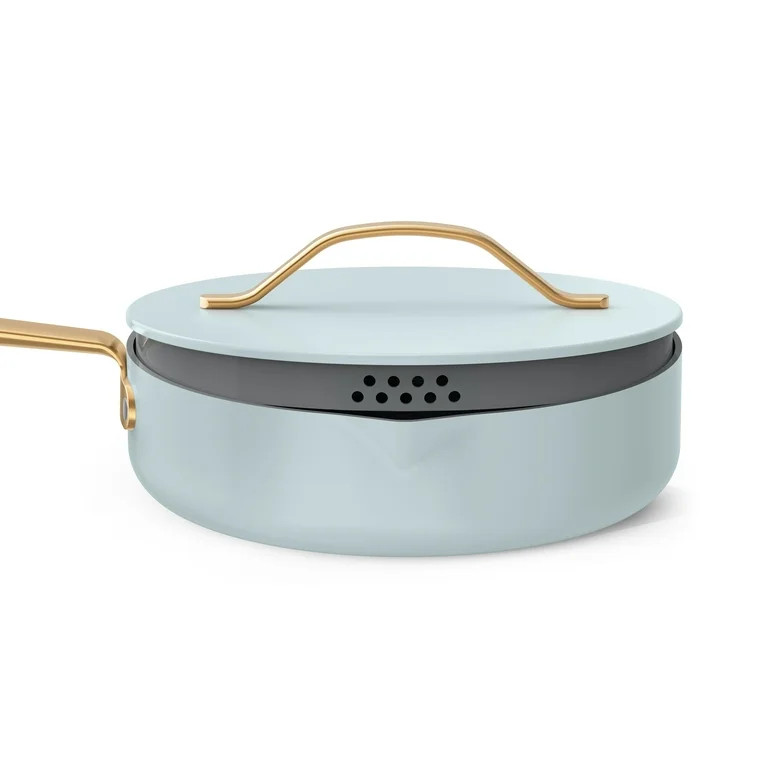 Beautiful 12pc Ceramic Nonstick Cookware Set, Pots and Pans with Strainer Lids, Hydrangea by Drew... | Walmart (US)