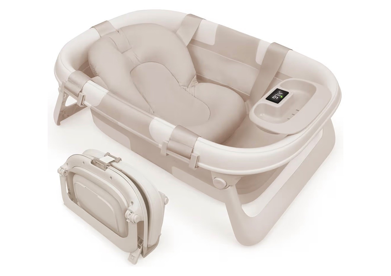 Jool Baby Fold ‘n Store Baby Bathtub – 3 Stage Collapsible Bather for Easy Storage, Portable for Travel – Built-in Thermometer (Oatmeal)

#LTKBaby #LTKKids #LTKmomlife