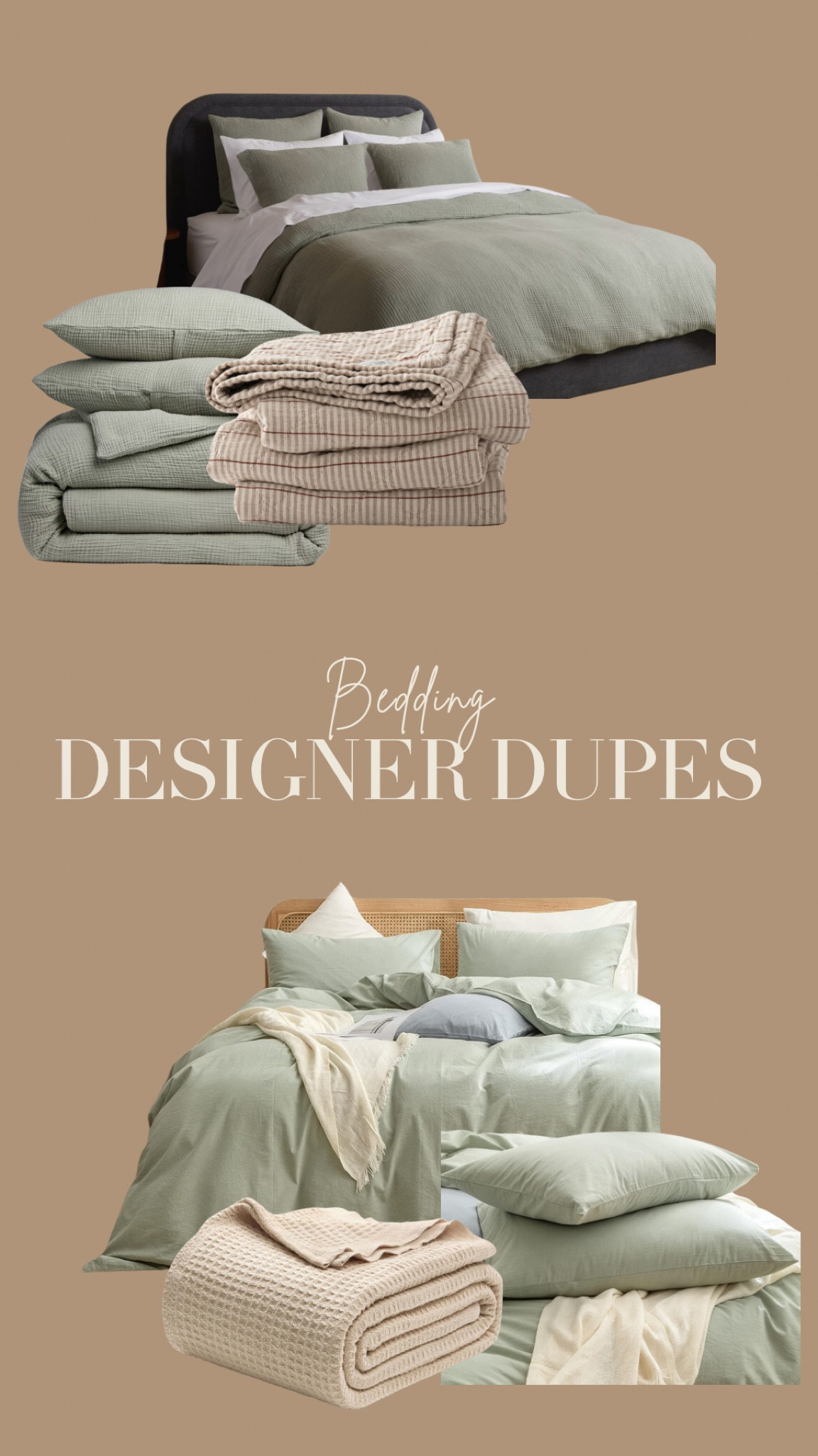 Nothing makes you feel more like you’re staying at a 5 star hotel than the right bedding at home. I like seasonal color changes and while parachute is excellent, soft cotton gauze, this linen dupe is perfect for a little more  durability (kids and dogs you know?) 

Bedding | Duvet | Parachute | Amazon | Bedding Dupes 

#LTKHome