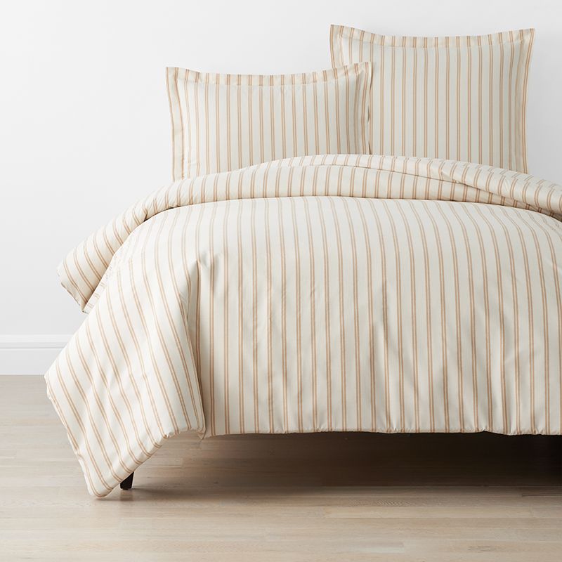 Ticking Stripe Yarn-Dyed Percale Duvet Cover | The Company Store | The Company Store