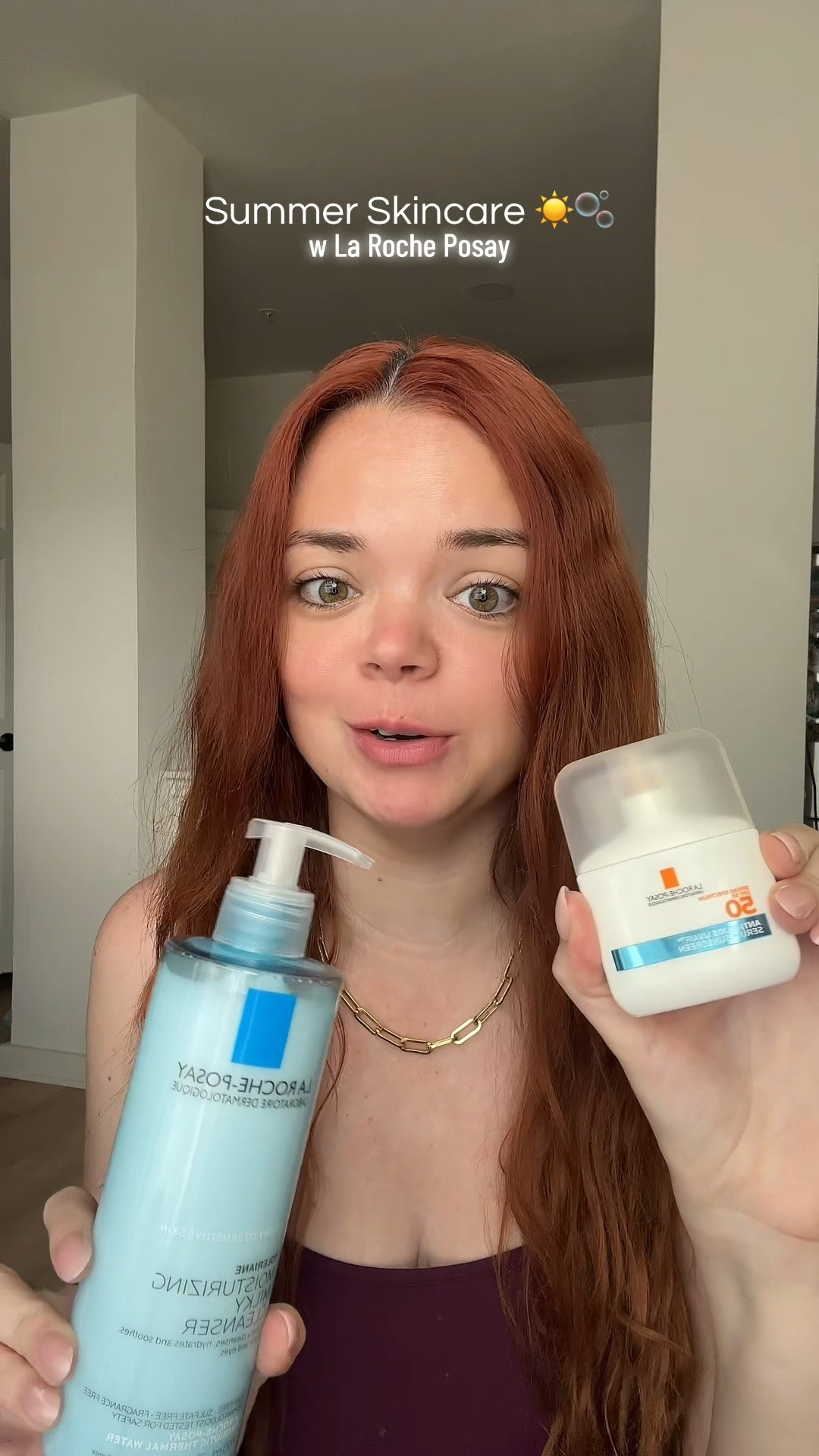 Summer skincare at its best! La Roche Posay nailed it with this milky cleanser, sooo soft on the skin 🫧 and the sunscreen is some of the best on the market. 10/10 applicator and coverage :)

#LTKgrwm #LTKselfcare #LTKBeauty