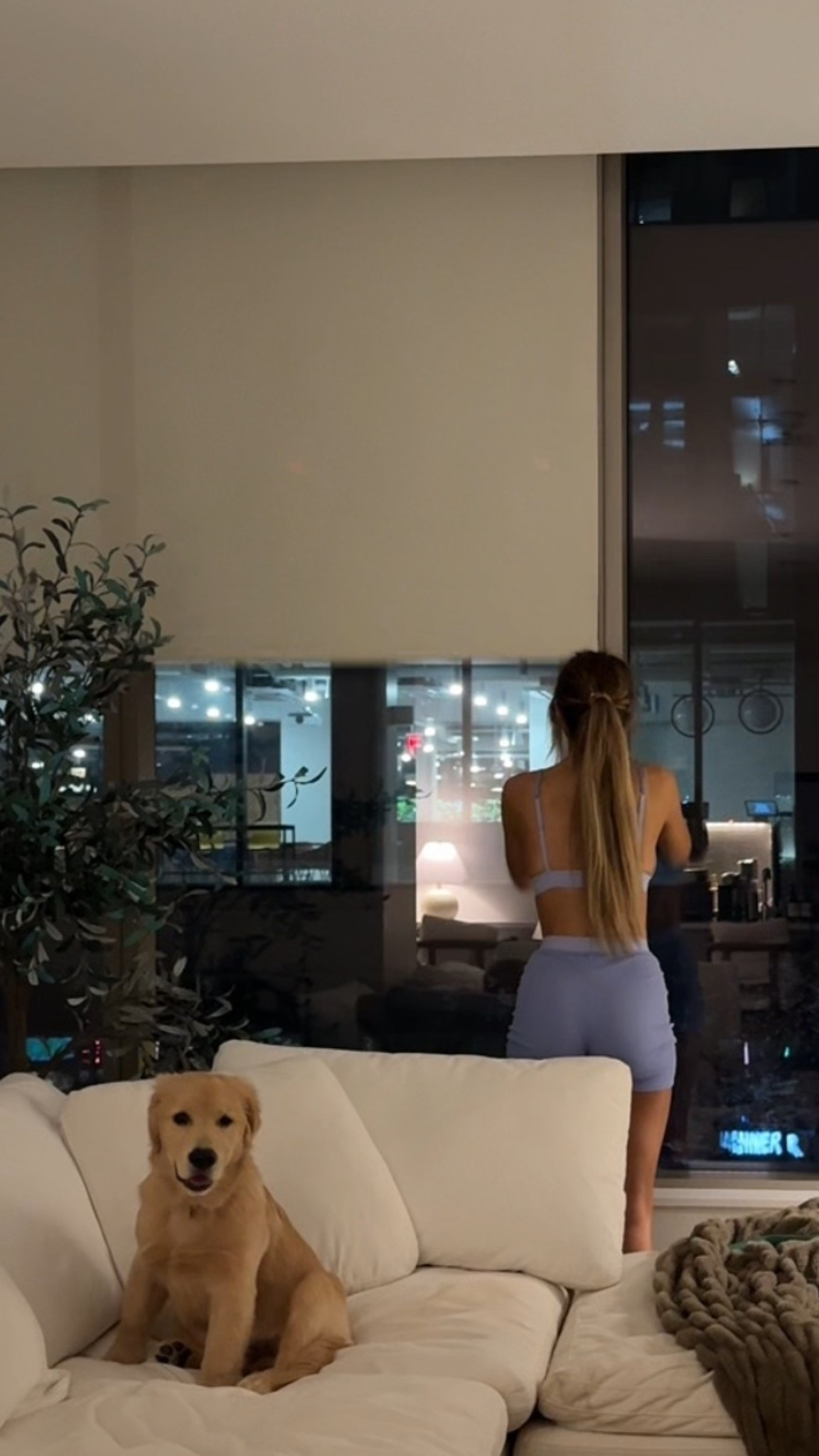 pajama set in recent video 🤍
