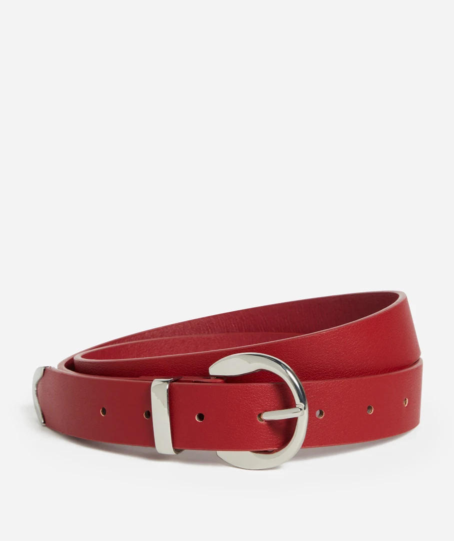 BRI BURGUNDY BUCKLE BELT | Sportsgirl