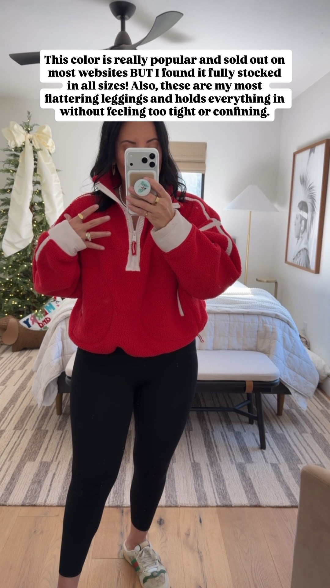 Top size medium (I linked one that looks similar and I do a large in that one), leggings size large (size up if you are between sizes), shoes fit tts. 

#LTKGiftGuide #LTKootd #LTKMidsize