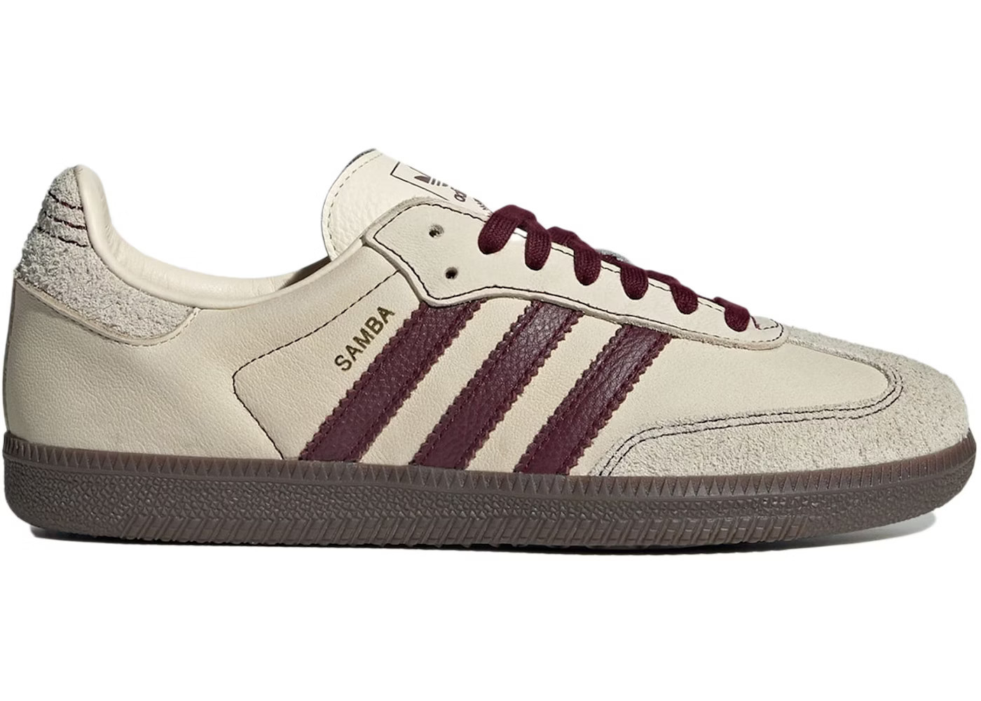 adidas Samba OGWonder White Maroon (Women's) | StockX