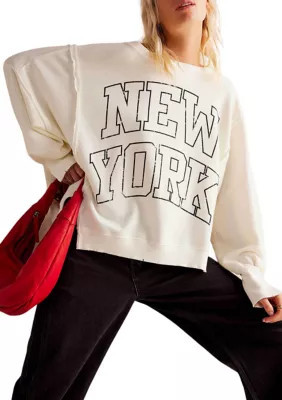 Free People Women's We The Free Graphic Camden Pullover Sweatshirt | Belk