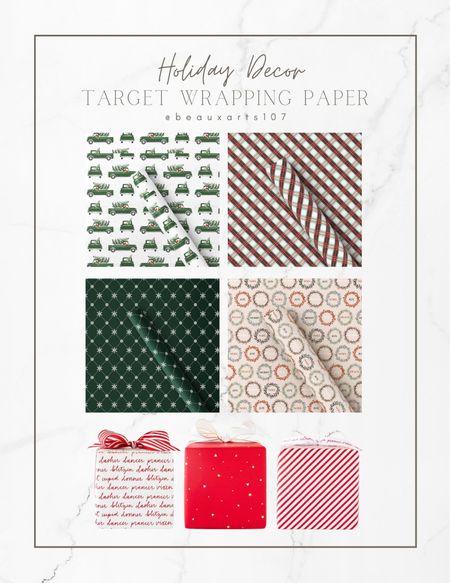 Shop traditional wrapping paper colors $6 and under!!  

#LTKfindsunder50 #LTKhome #LTKHoliday