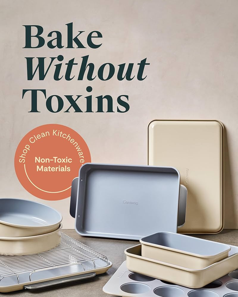 Caraway 11-Piece Non-Stick Ceramic Bakeware Set | Amazon (US)