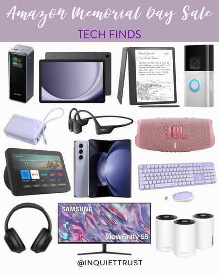 Grab these amazing tech finds on sale; tablets, Kindle, powerbanks, headphones, and more! Save up to 40%!
#memorialdaysale #amazonfinds #gadgetfinds #onsalenow

#LTKSeasonal #LTKSaleAlert #LTKHome