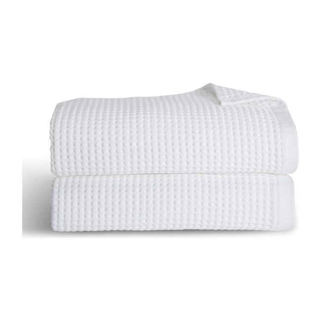 Brooklinen Waffle Bath Towels, White Maisonette | Maisonette