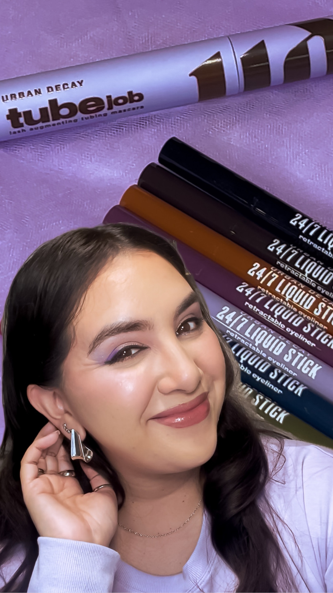 👀If you care about feeling put together but want low maintenance, then this is for you. 💜

✨For me this means not worrying about smudging, flaking, or fixing things throughout the day, without sacrificing quality when it comes to my makeup. 

Thank you to Urban Decay Cosmetics for sending these over to try. #gifted 

Tube Job Mascara stays put and still comes off easily with just warm water.

🤗I was pleasantly surprised by how simple the entire process feltfrom the application to removal! The formula is lightweight and buildable, giving a natural, wispy finish, and it includes ingredients like shea butter, castor oil, hyaluronic acid, and peptides to keep lashes feeling comfortable. ☺️

I received three of the five shades. I used Intense Black and Brunette Brown for comparison💛Let me know if you’d like me to test Bleached Platinum in another video.

An eye look for me isn’t complete without eyeliner, and they also sent me their 24/7 Liquid Stick Eyeliners. These feel creamy on application, are very pigmented, fully waterproof, and come with a built-in brush. Some shades are matte, others have a subtle chrome finish, and they work not just on the lid but also along the waterline. 

Because they set quickly, they work best for clean or graphic lines rather than smoky looks, in my opinion.

Excited for you to enjoy this makeup 🤗

#LTKgrwm #LTKValentine #LTKBeauty