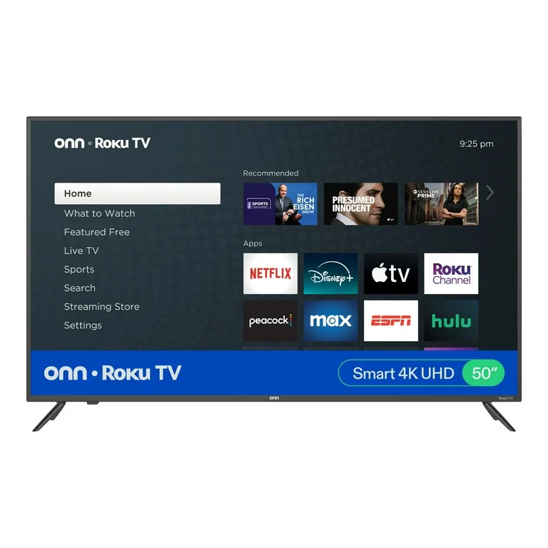 onn Smart TV 50” Clase 4K UHD Roku, 100012585 | Walmart (US)