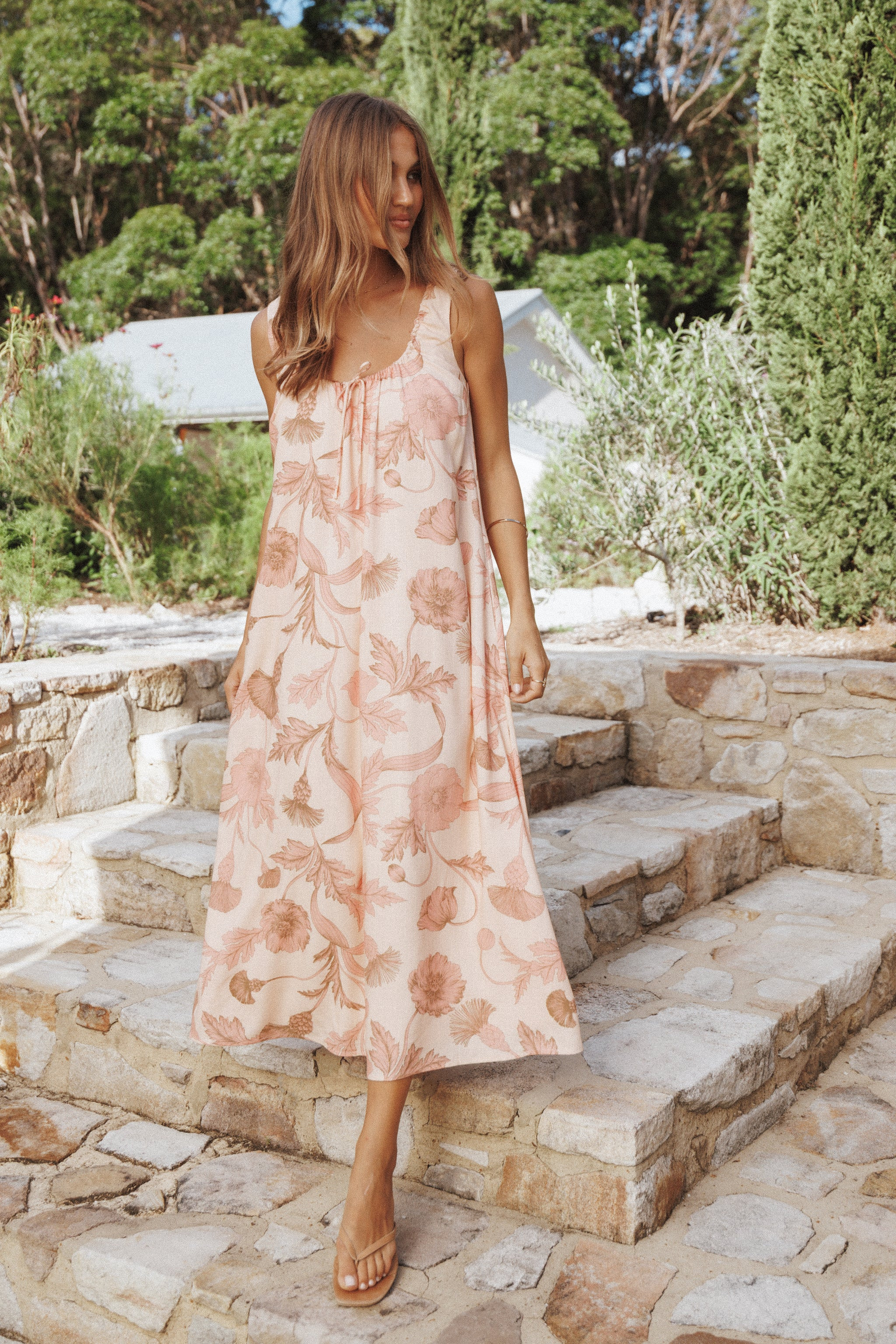 Bowman Maxi Dress - Pink Floral | Petal & Pup (US)