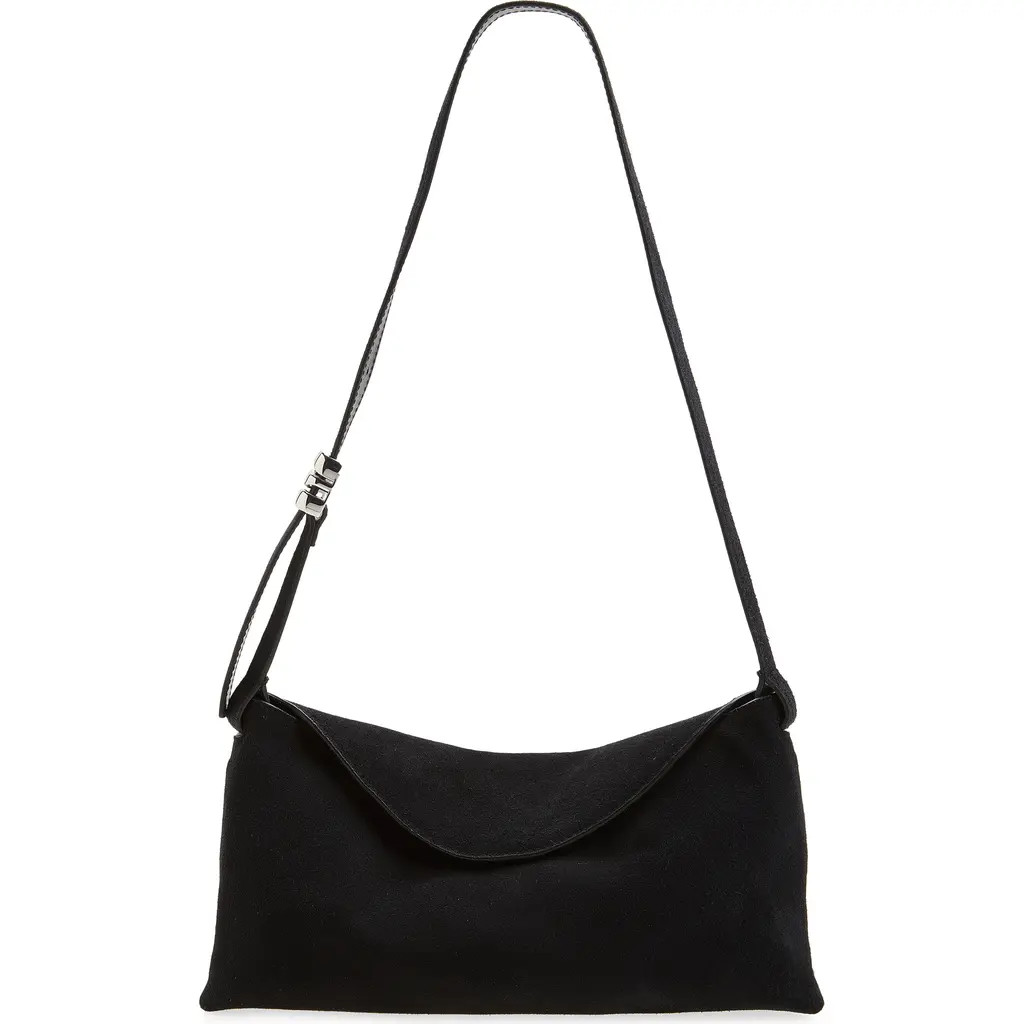 Madewell The Date Night Suede Shoulder Bag in Juniper Berry at Nordstrom Rack | Nordstrom Rack