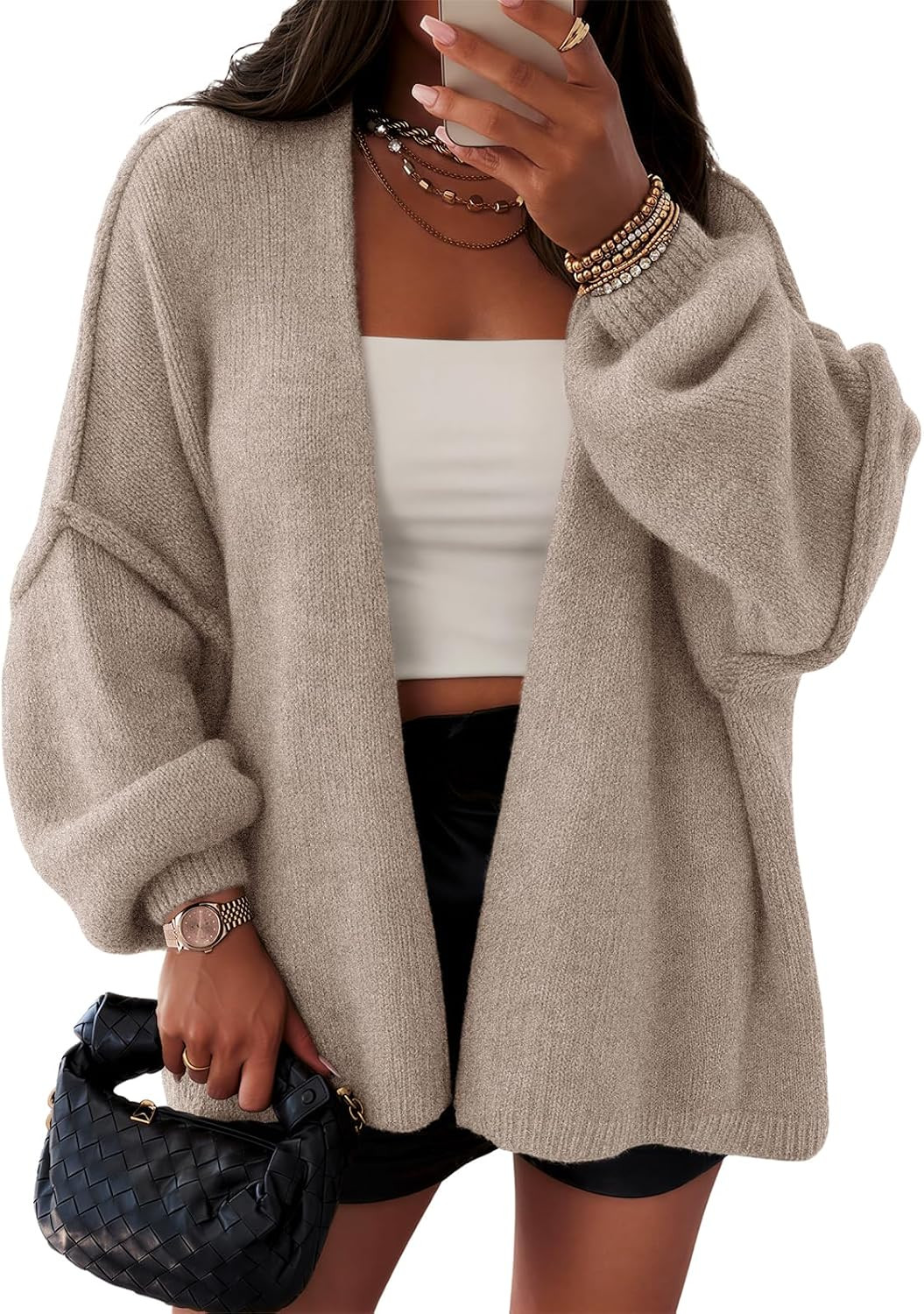 ATHMILE Womens Oversized Cardigan Sweaters Fall Fashion Clothes | Amazon (US)